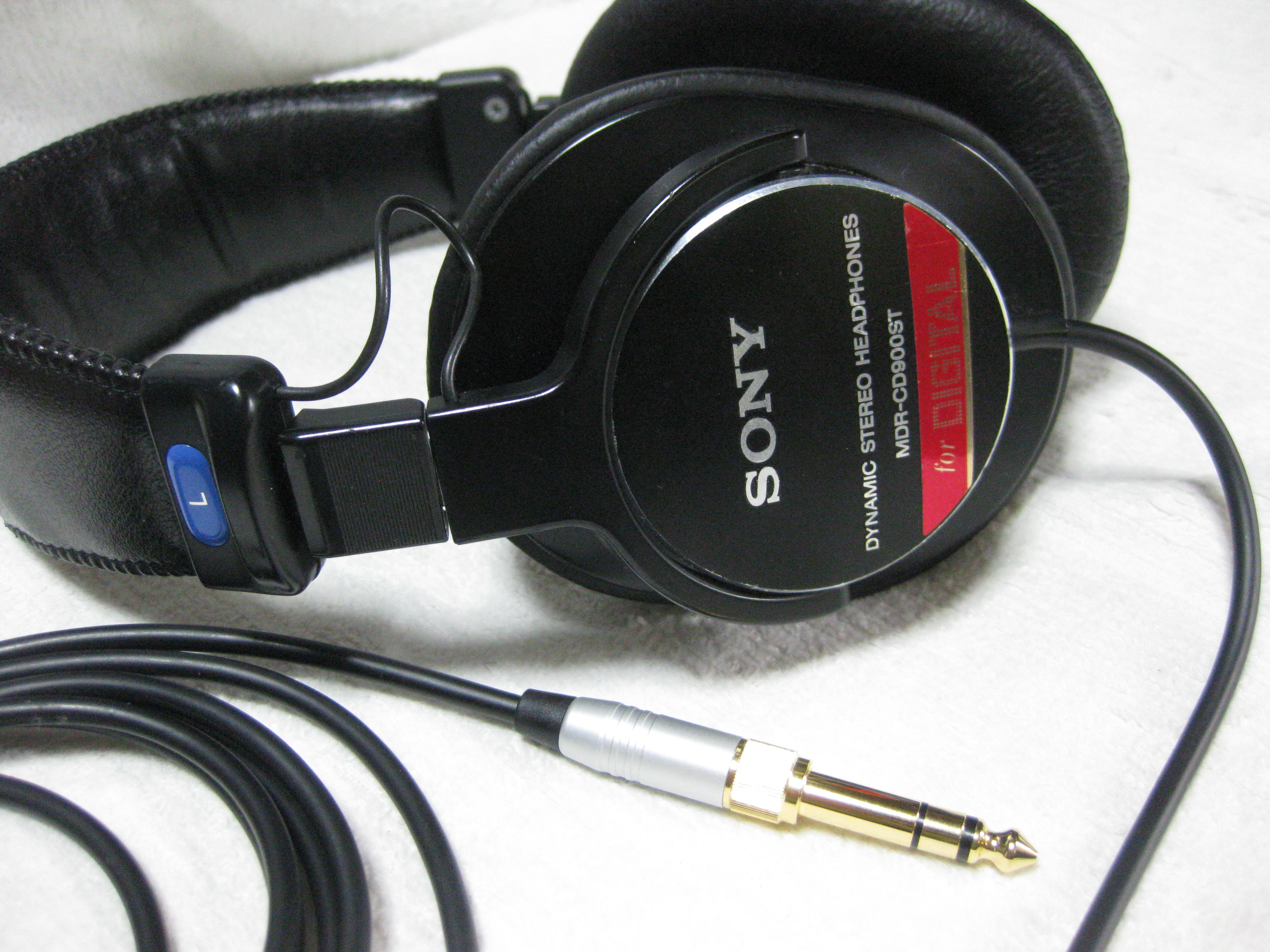 SONY MDR-CD900STのプラグ交換 | ガックラ.com